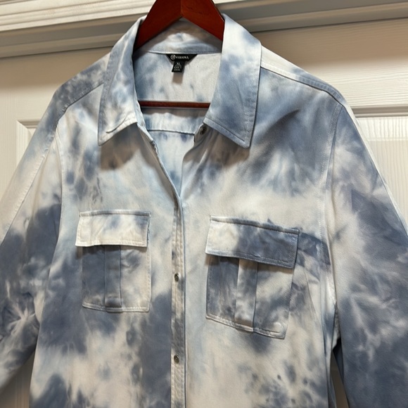 Versona Tie dyed button front Jacket szXL - Picture 9 of 13